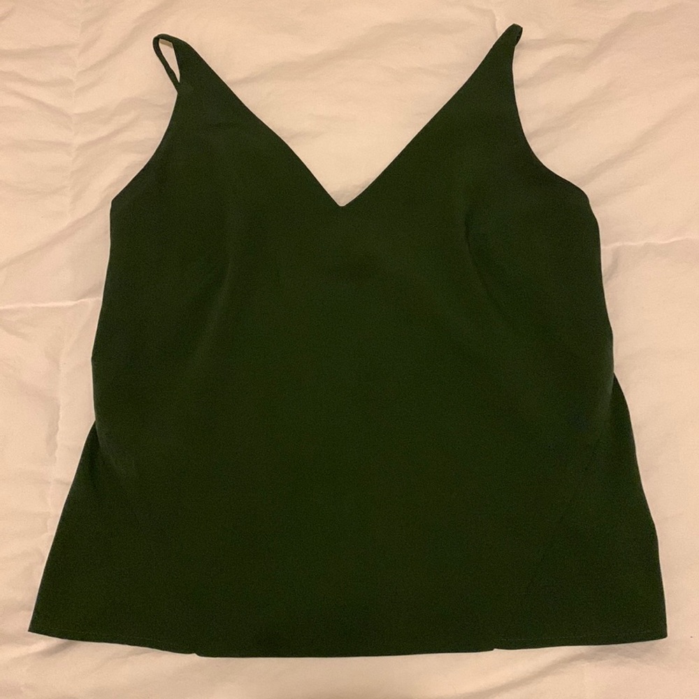 Deep green tank top by Banana Republic